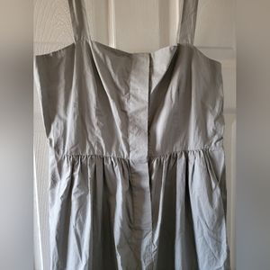Theory Gray Dress with Bottom Silver sequence trim Size 10